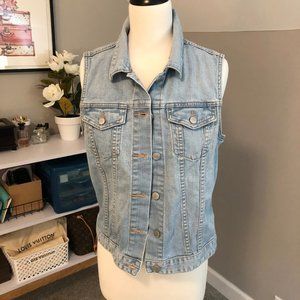 Gap 1969 Light Wash Denim Vest
